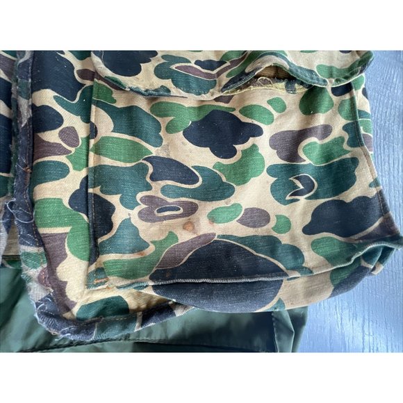 SAFTBAK Camo Vest Mens L Hunting with Game Pouch Shell Pockets Fishing Vintage - Picture 6 of 11